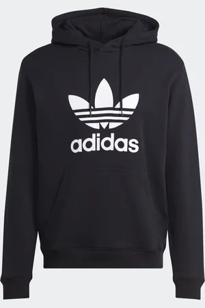 adidas Sudadera Con Gorro Adicolor Classics Trifolio Negro - Hombre