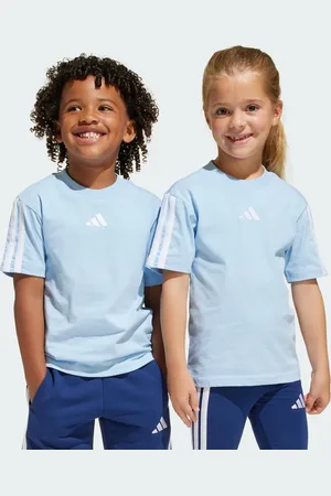 adidas Playera Essentials Kids Glow Azul - Niño