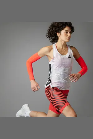 adidas Playera Sin Mangas Adizero Running Blanco - Mujer