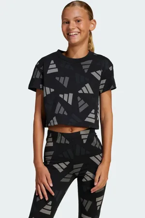 adidas Playera Corta Seasonal Essentials Negro - Niño