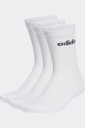 adidas Acolchados Linear 3 Pares Blanco