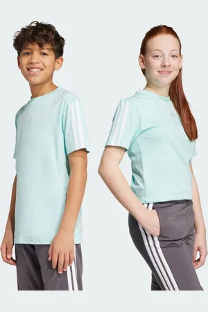 adidas Playera Essentials Kids Semi Flash Aqua - Niño