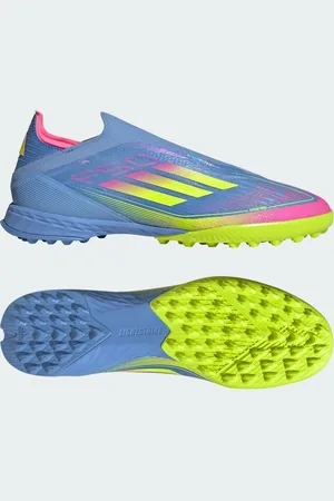 adidas Tacos de Fútbol F50 Pro Sin Cordones Pasto Sintético Azul Fusion - Unisex