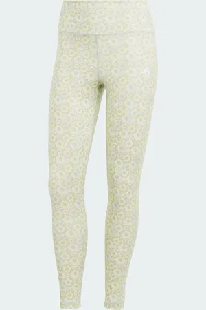 adidas Mallas Train Essentials Printed Pulse Lime - Mujer