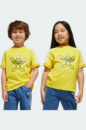 adidas Playera Originals x Smiley World Infantil Amarillo - Niño