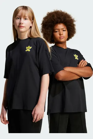 adidas Playera Originals x Smiley World Niños Negro - Niño