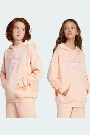 adidas Sudadera Con Gorro Big Logo Oversized Infantil Haze Coral - Niño