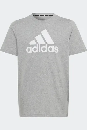 adidas Playera Essentials Big Logo Algodón Medium Gris Gris - Niño
