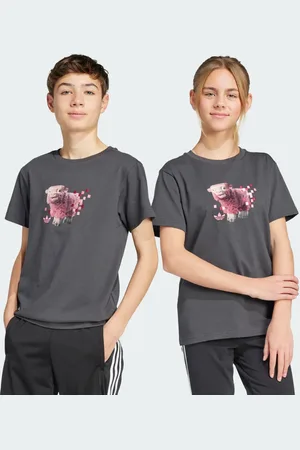 adidas Playera Originals x Minecraft Estampada Carbon - Niño