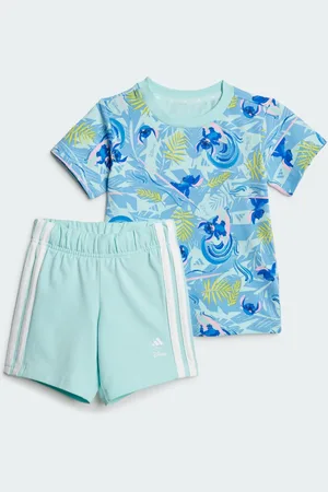 adidas Conjunto DE Playera Disney Lilo & Stitch Semi Flash Aqua - Niño