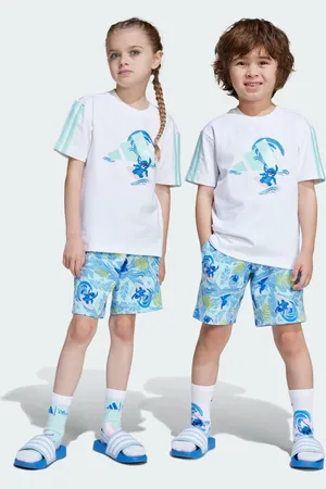 adidas Conjunto DE Playera Disney Lilo & Stitch Blanco - Niño