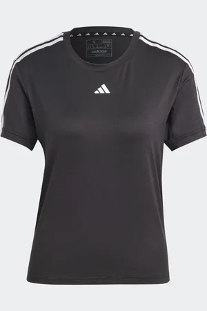 adidas Playera Aeroready Train Essentials 3 Franjas Negro - Mujer