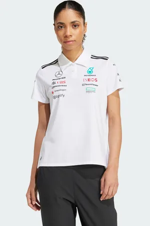 adidas Playera Polo Mercedes - Amg Petronas Formula One Team White Blanco Multicolor - Mujer