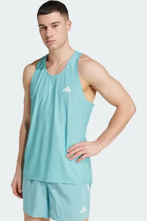 adidas Playera Sin Mangas Own The Run Verde Ton - Hombre