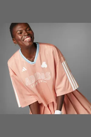adidas Jersey Extragrande Tiro Cut 3 Franjas Ambient Blush - Mujer