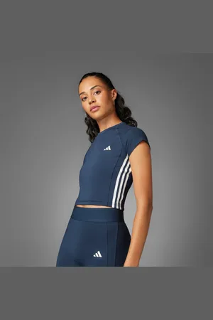adidas Playera Hyperglam Acanalada Aurora Ink - Mujer