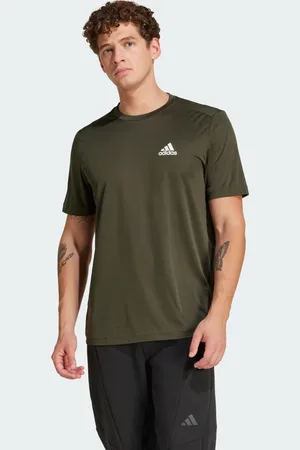 adidas Playera Aeroready Designed To Move Sport Shadow Olive - Hombre