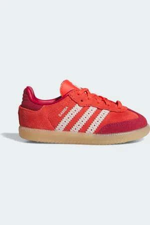 adidas Tenis Samba OG Con Cordones Elásticos Bright Rojo - Niño
