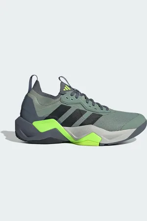 adidas Tenis de Entrenamiento Rapidmove Adv 2 Hiit Plata Verde - Hombre