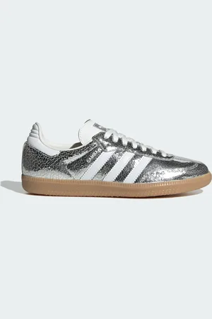 adidas Tenis Samba OG Plata Gris - Mujer