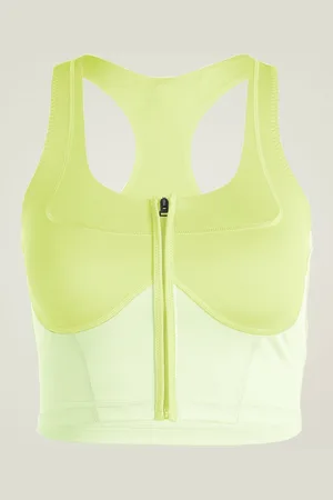 adidas Top by Stella Mccartney Two-tone Zipped Bahia Glow - Mujer