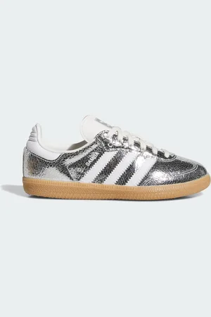 adidas Tenis Samba OG Niños Plata Gris - Niño