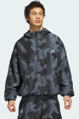 adidas Anorak Complet. Estampado Camuflaje Anthony Edwards Gris Four - Hombre