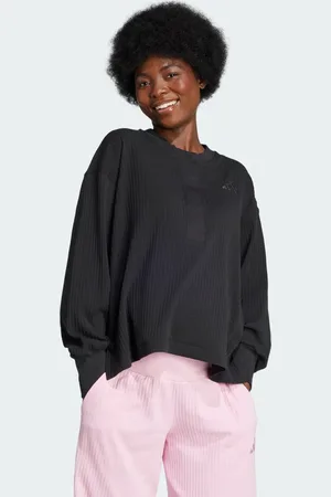 adidas Sudadera Acanalada (Maternidad) Negro - Mujer