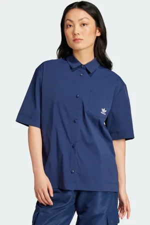 adidas Camisa Essentials Ripstop Manga Corta Night Indigo - Mujer