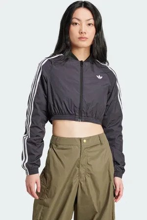 adidas Chamarra Corta Adicolor Teamgeist Negro - Mujer