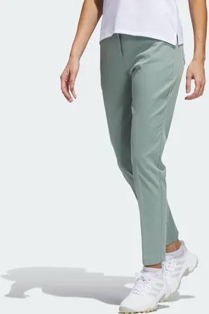 adidas Pants Ultimate365 Twistweave de Cinco Bolsillos Plata Verde - Mujer