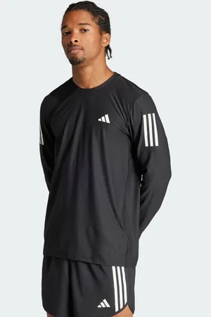 adidas Playera Own The Run Manga Larga Negro - Hombre