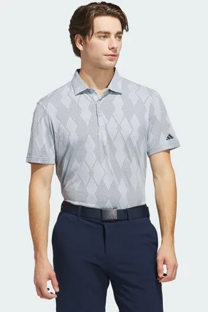 adidas Playera Polo Ultimate365 Micro Texture Wonder Azul - Hombre