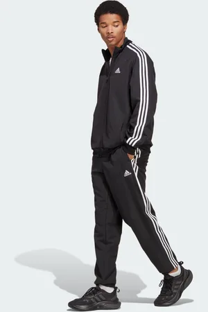 adidas Conjunto Tejido 3 Franjas Negro - Hombre