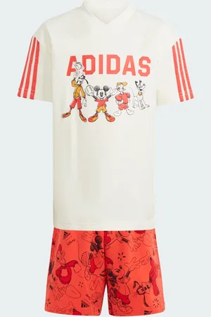 adidas Conjunto de Playera x Disney Mickey Mouse Off Blanco - Niño