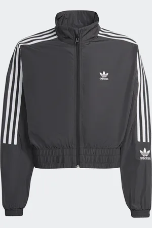adidas Chamarra Deportiva Corta Adicolor Negro - Niño