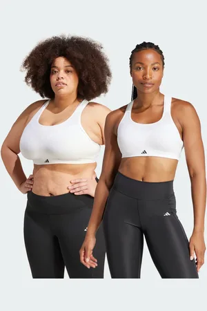 adidas Top Deportivo Tlrd Impact Training Soporte Alto Blanco - Mujer