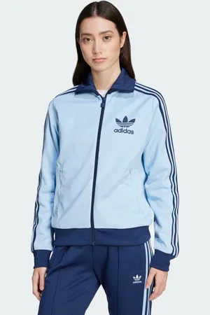 adidas Chamarra Deportiva Beckenbauer Clear Sky - Mujer
