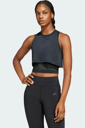 adidas Playera Sin Mangas de Training Cool Intensity 2 en 1 Negro - Mujer