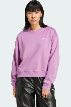 adidas Sudadera Corta Trifolio Preloved Morado - Mujer