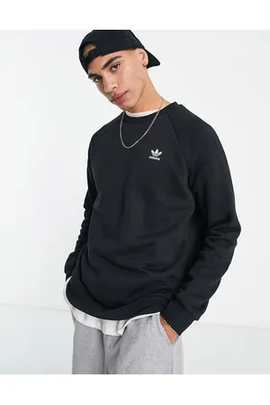 adidas originals sweatshirt with small logo in white