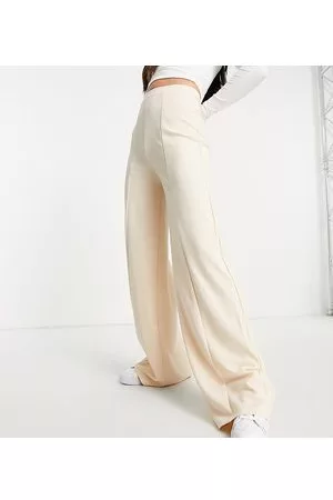 ASOS Tall ASOS DESIGN Tall high waisted casual dad trouser in bone