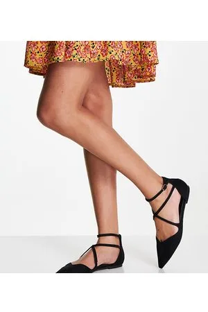 ASOS Wide Fit Larna pointed ballet flats in