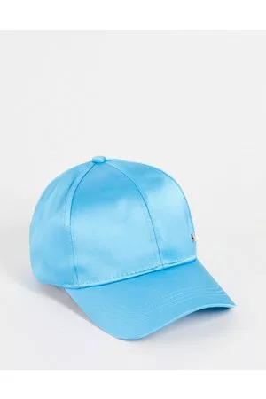 River Island Satin cap in bright blue