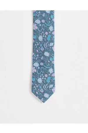 ASOS Skinny tie in pink and navy floral