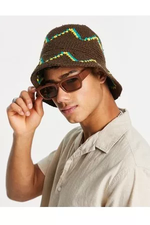 Bershka Hombre Sombreros - Crochet bucket hat in
