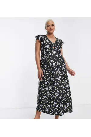 River Island Floral midi dress in