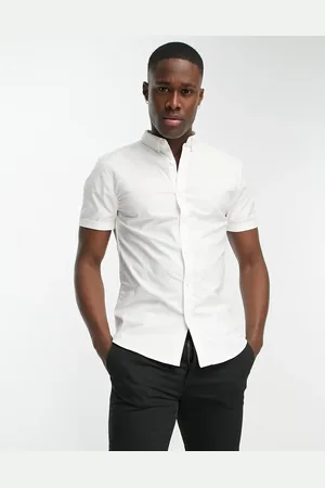 New Look Smart short sleeve muscle fit oxford shirt in