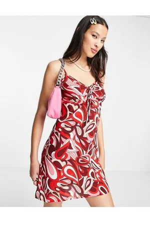 Urban Threads Mini swing dress in swirl print