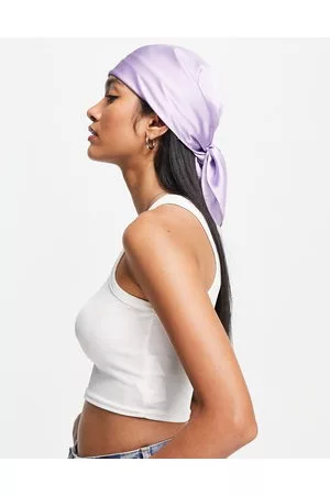 ASOS Mujer Accesorios para el cabello - Polysatin medium headscarf in lilac - LILAC
